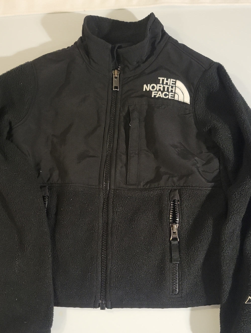 The North Face Black Teen/adolesent Lightweight Fleece Jacket with Chest Panel